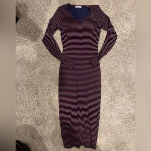 Marine Layer Navy Blue / Orange Dress